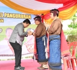 PISAH SAMBUT PASTOR PAROKI St. MIKHAEL PANGURURAN, BUPATI SAMOSIR BERTERIMA KASIH ATAS PELAYANAN PASTOR MASSEO SITEPU