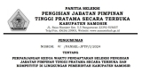 PERPANJANGAN KEDUA WAKTU PENDAFTARAN SELEKSI PENGISIAN JABATAN TINGGI PRATAMA DI LINGKUNGAN PEMKAB. SAMOSIR