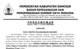 PENGUMUMAN TATA TERTIB PELAKSANAAN UJIAN SELEKSI KOMPETENSI PENERIMAAN CALON APARATUR SIPIL NEGARA FORMASI PPPK DI LINGKUNGAN PEMKAB. SAMOSIR T.A. 2024
