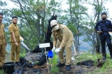Bupati Canangkan Gerakan Penanaman Pohon terutama pada Lahan Bekas Terbakar di Kawasan Hutan Lindung   