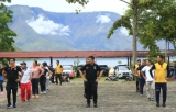 Bupati dan Kapolres Samosir Ikuti Senam Sehat Bersama, Sebagai Upaya Meningkatkan Imun Tubuh di Masa Pandemi