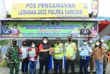 Bupati Samosir Ceck Kesiapan Personil Pos Pengamanan dan Pelayanan Menjelang Libur Hari Raya Idul Fitri 1443 H