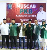 Bupati / Wakil Bupati Samosir Vandiko Gultom / Martua Sitanggang  mengucapkan Selamat dan Sukses atas terpilihnya kembali Bapak Nasib Simbolon sebagai Ketua DPC PKB periode 2022 – 2027