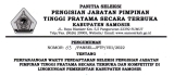 PERPANJANGAN WAKTU SELEKSI PENGISIAN JABATAN PIMPINAN TINGGI PRATAMA SECARA TERBUKA DAN KOMPETITIF DI LINGKUNGAN PEMERINTAH KABUPATEN SAMOSIR