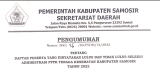 PENGUMUMAN DAFTAR PESERTA YANG DINYATAKAN LULUS DAN TIDAK LULUS SELEKSI ADMINISTRASI PPPK TENAGA KESEHATAN KABUPATEN SAMOSIR TAHUN 2022